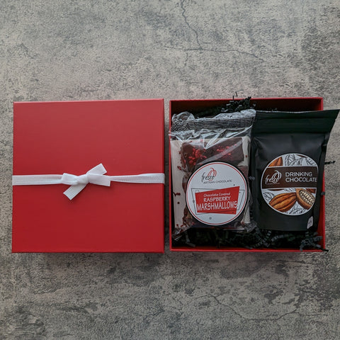 Gift Box - Drinking Chocolate + Raspberry Marshmallows