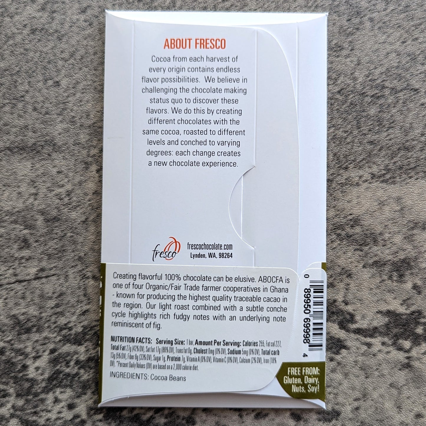 Ghana 100% Light Roast Chocolate – Recipe 235