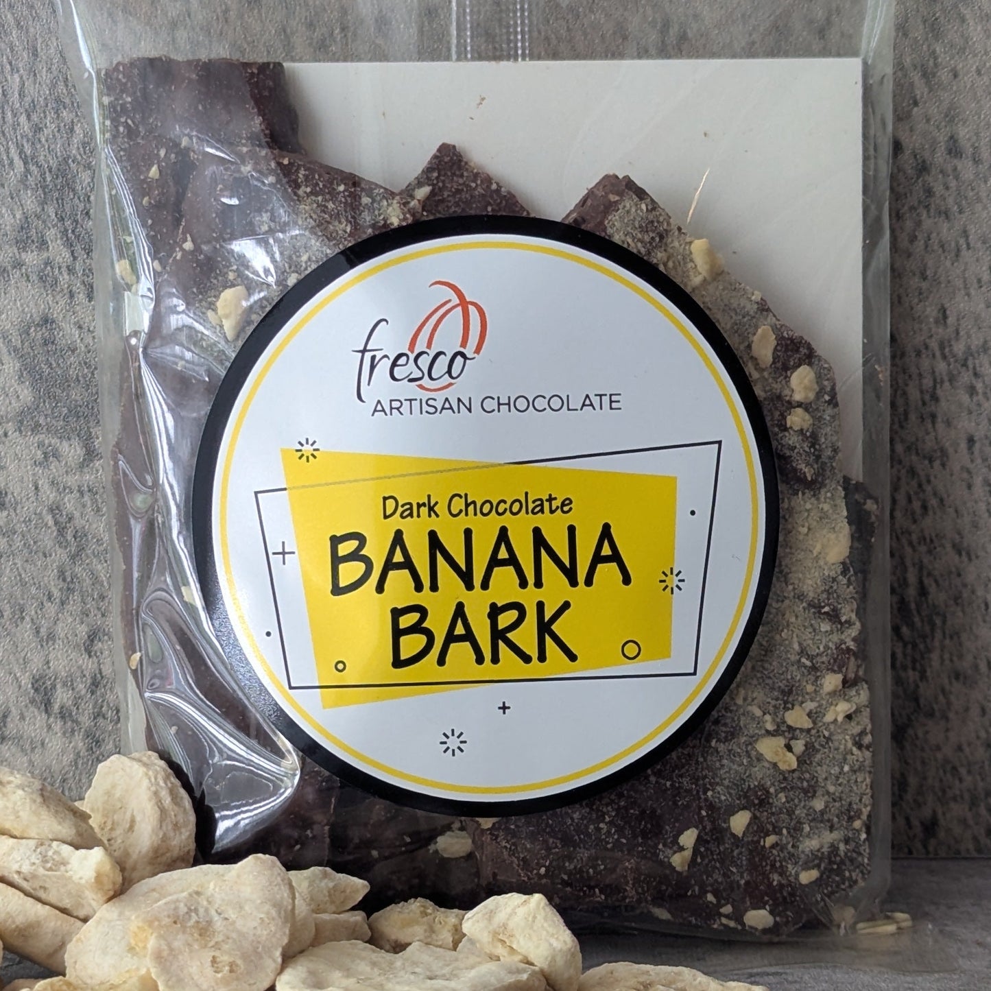 Packaged banana bark